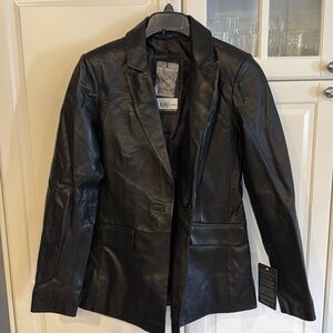 Brand new with tags Bod & Christensen leather suit jacket